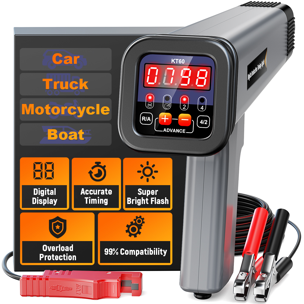 Timing Light Gun - KZYEE Motortiming Licht met Toerenteller KT60