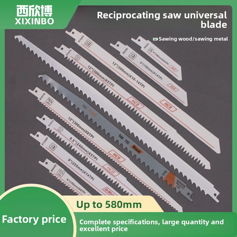 Metal Saw Reciprocating - Lange reciprozaagbladen van gelegeerd staal voor