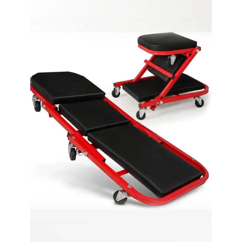 Garage Creeper Roller - Opvouwbare Z Creeper 2in1 Rolling Opvouwbare