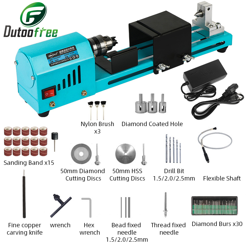 Brake Drum Lathe - 1 Set 150W Mini Hout Draaibank