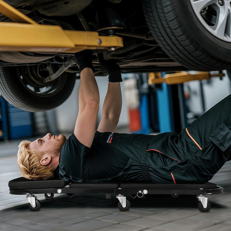 36-inch opvouwbare autoreparat - Garage Creeper Roller recensie en prijs