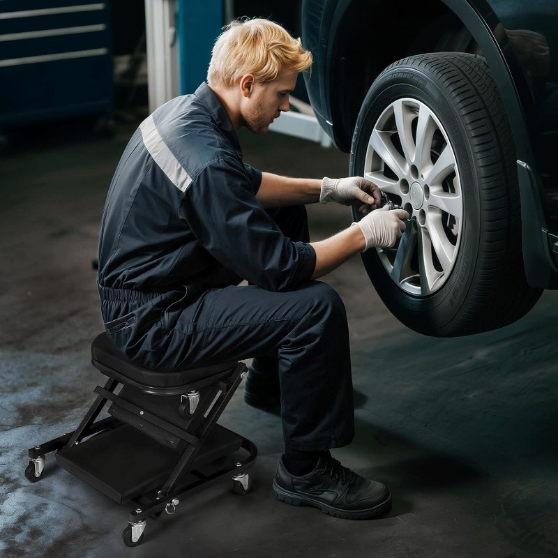 36-inch opvouwbare autoreparat - Garage Creeper Roller recensie en prijs