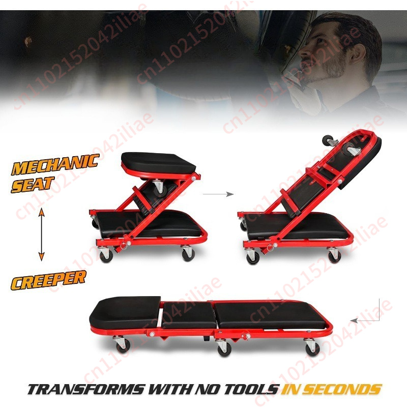 36-inch opvouwbare autoreparat - Garage Creeper Roller recensie en prijs