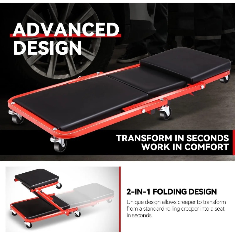 Opvouwbare Z Creeper 2in1 Roll - Garage Creeper Roller recensie en prijs