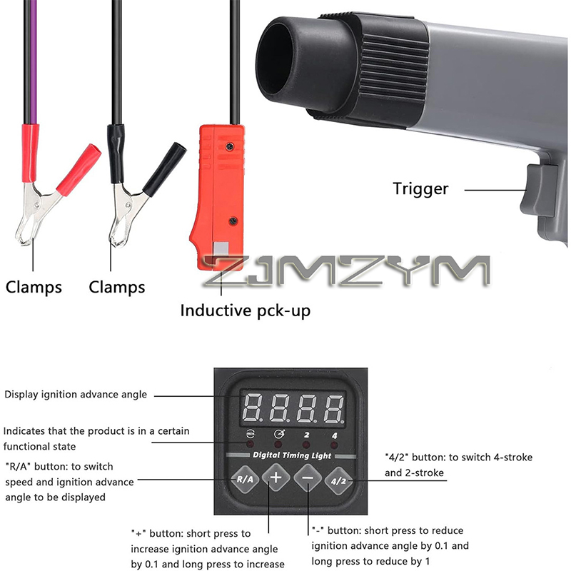 12V Digitale Display Ontstekin - Timing Light Gun recensie en prijs