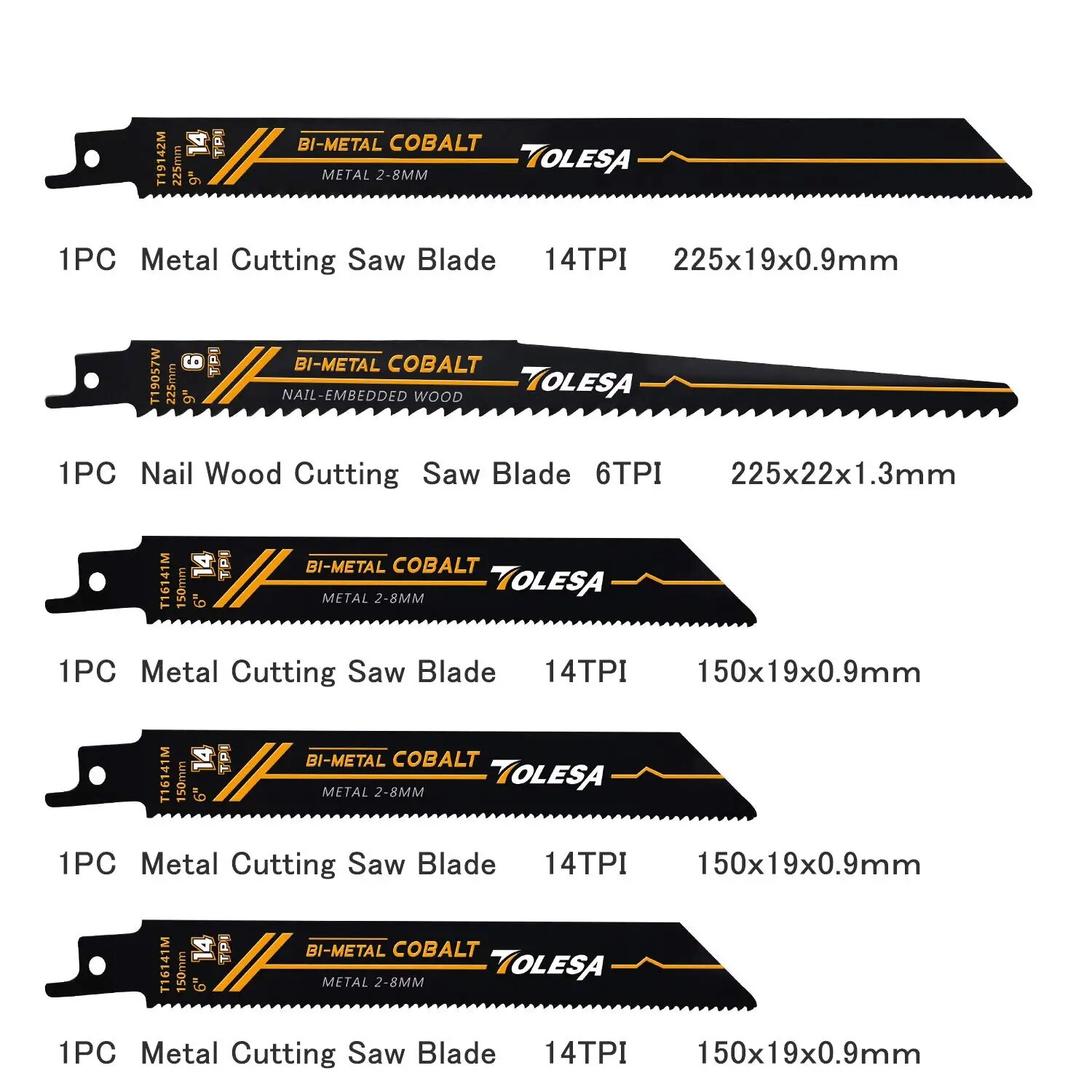 TOLESA 10 STKS Vergeldende Bim - Metal Saw Reciprocating recensie en prijs