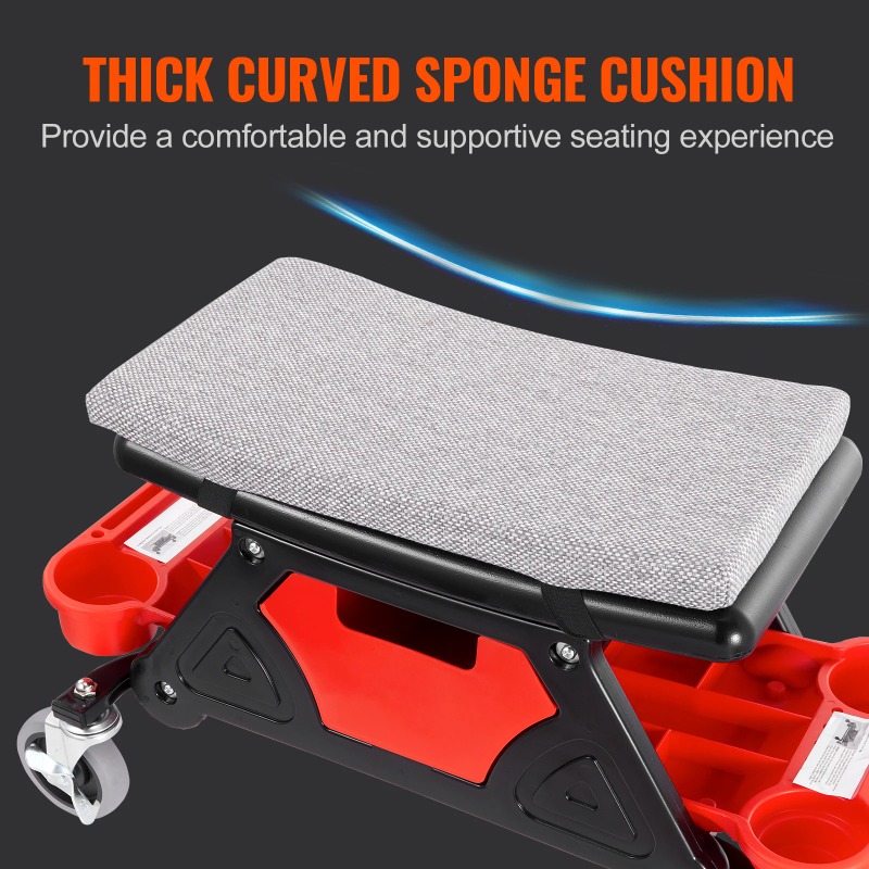 Rolbare monteursstoel 300 LBS  - Garage Creeper Roller recensie en prijs